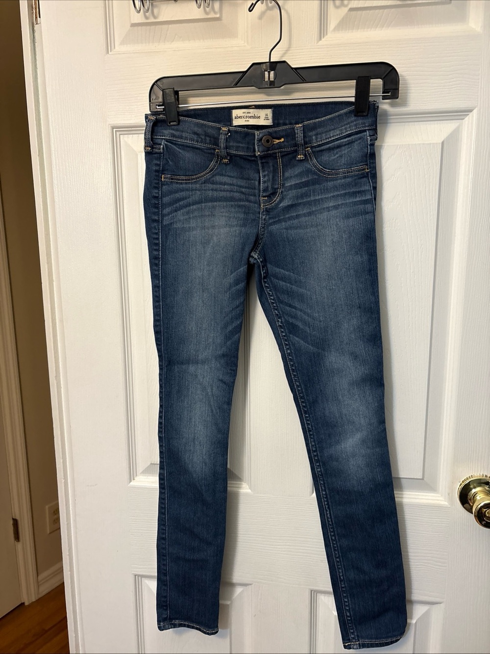 abercrombie kids Dark Blue Stretch Skinny Jeans